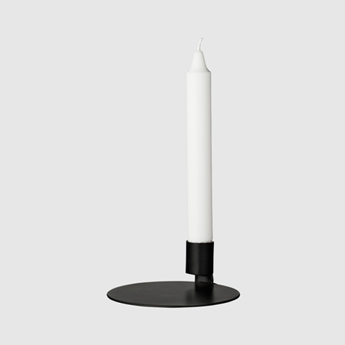 (스크레치 15% 할인) Bended candle 1 holder, Black